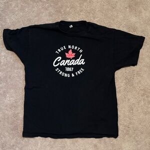 Alstyle Black Canada Graphic Tee